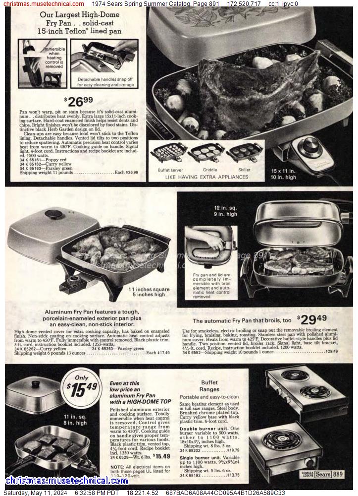 1974 Sears Spring Summer Catalog, Page 891
