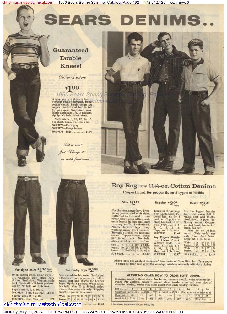 1960 Sears Spring Summer Catalog, Page 492