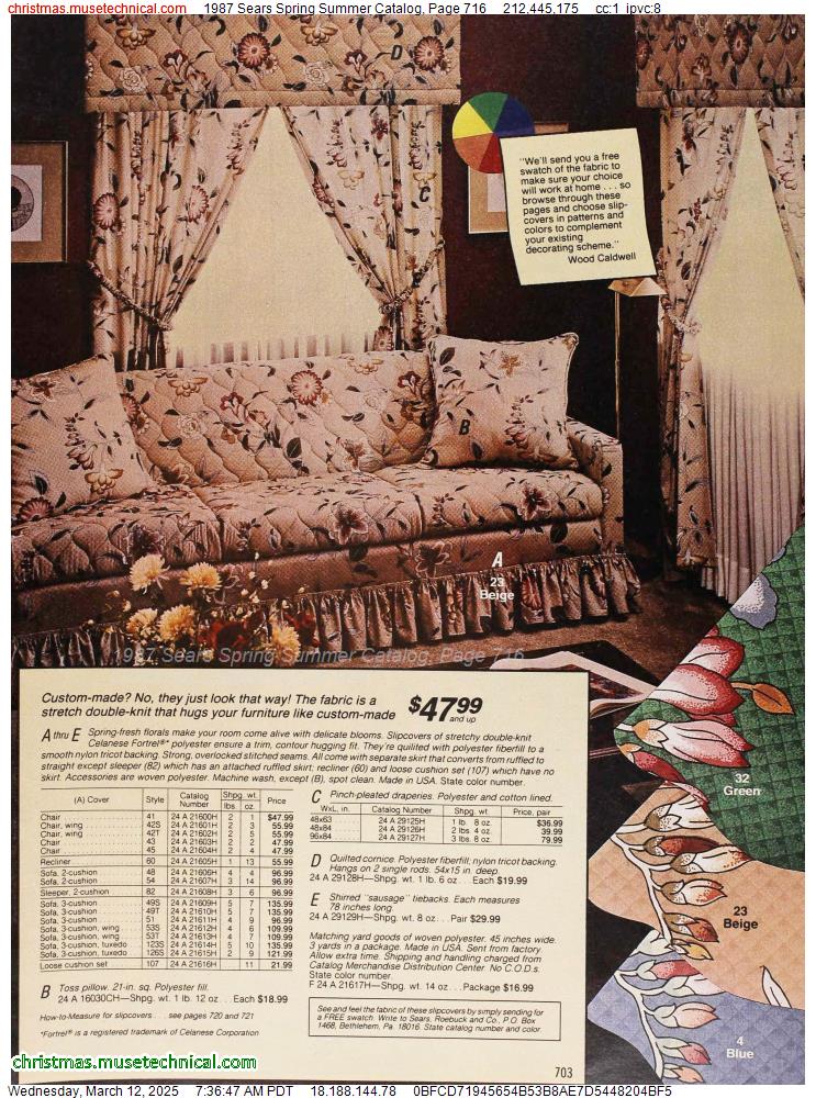 1987 Sears Spring Summer Catalog, Page 716