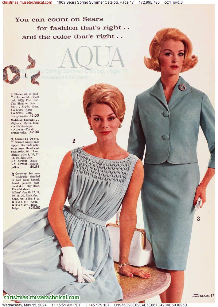 1963 Sears Spring Summer Catalog, Page 17