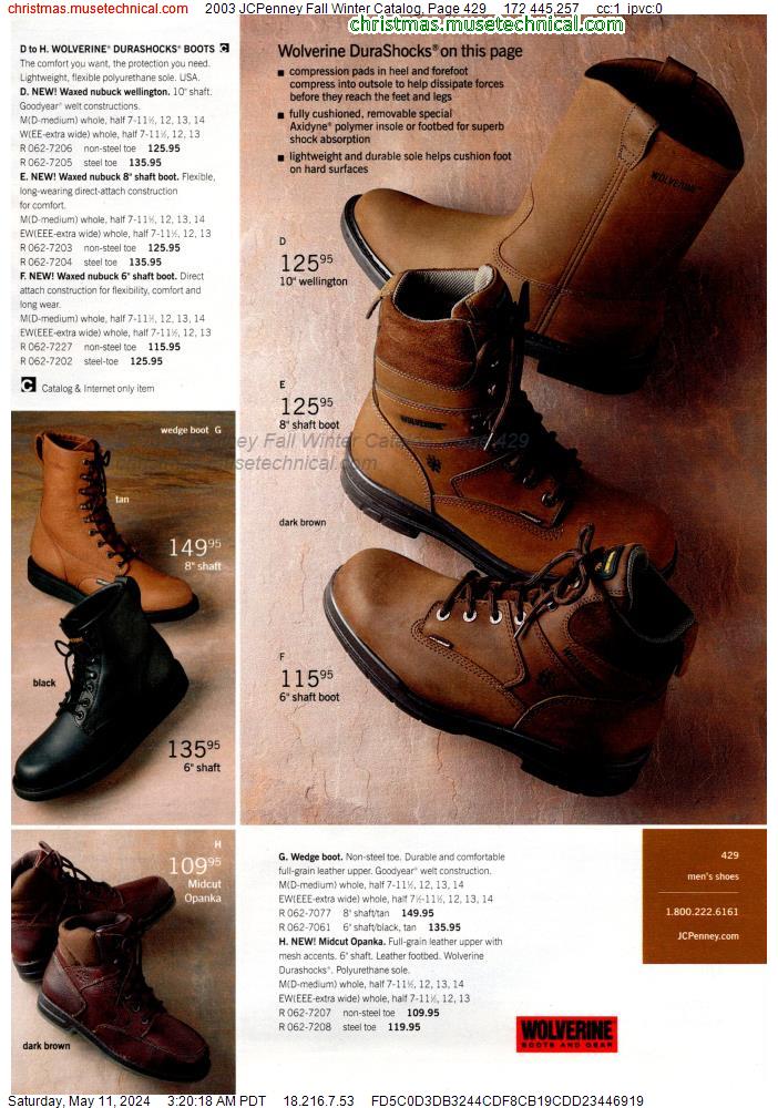 2003 JCPenney Fall Winter Catalog, Page 429
