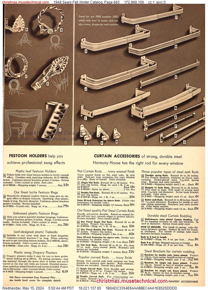 1948 Sears Fall Winter Catalog, Page 683
