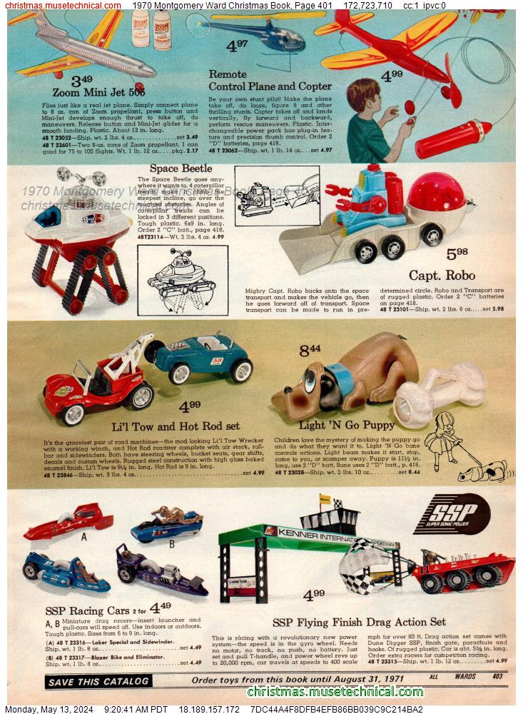 1970 Montgomery Ward Christmas Book, Page 401