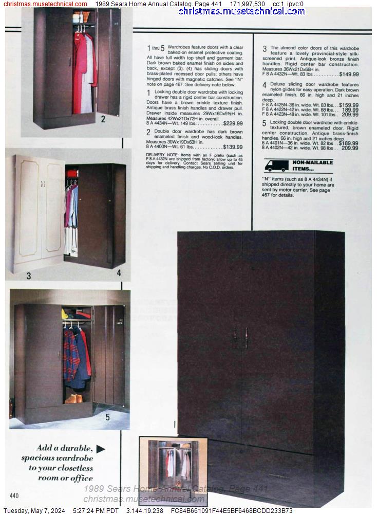 1989 Sears Home Annual Catalog, Page 441