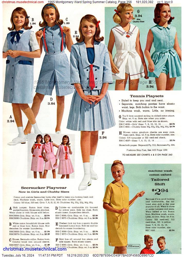 1965 Montgomery Ward Spring Summer Catalog, Page 356