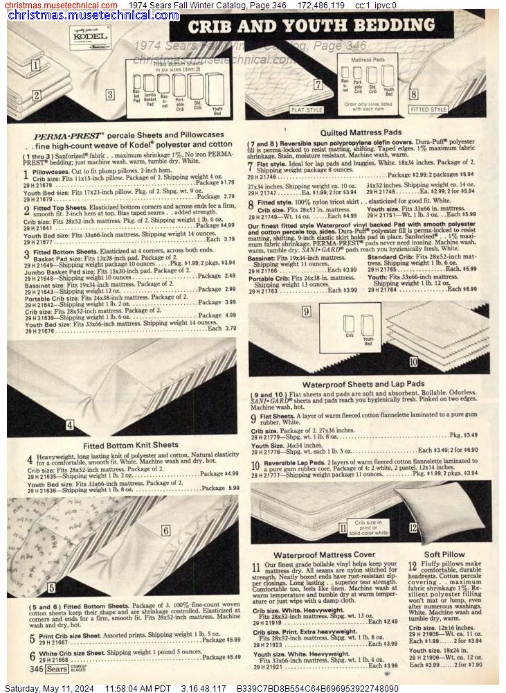 1974 Sears Fall Winter Catalog, Page 346