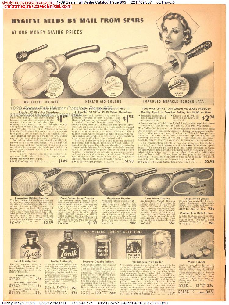 1939 Sears Fall Winter Catalog, Page 893