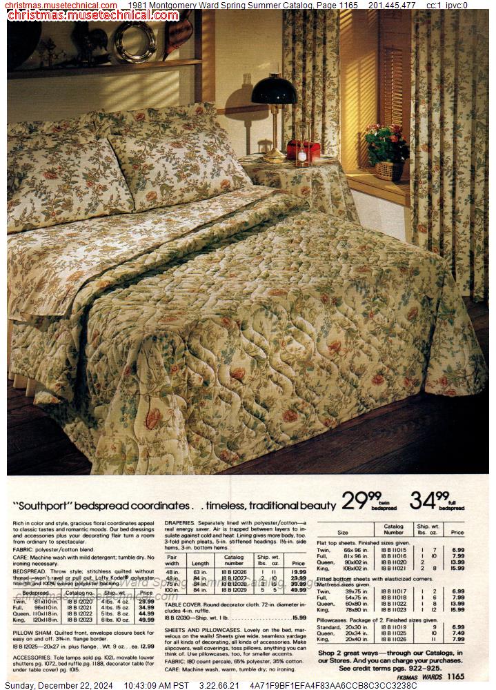 1981 Montgomery Ward Spring Summer Catalog, Page 1165