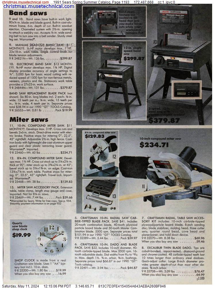 1991 Sears Spring Summer Catalog, Page 1193