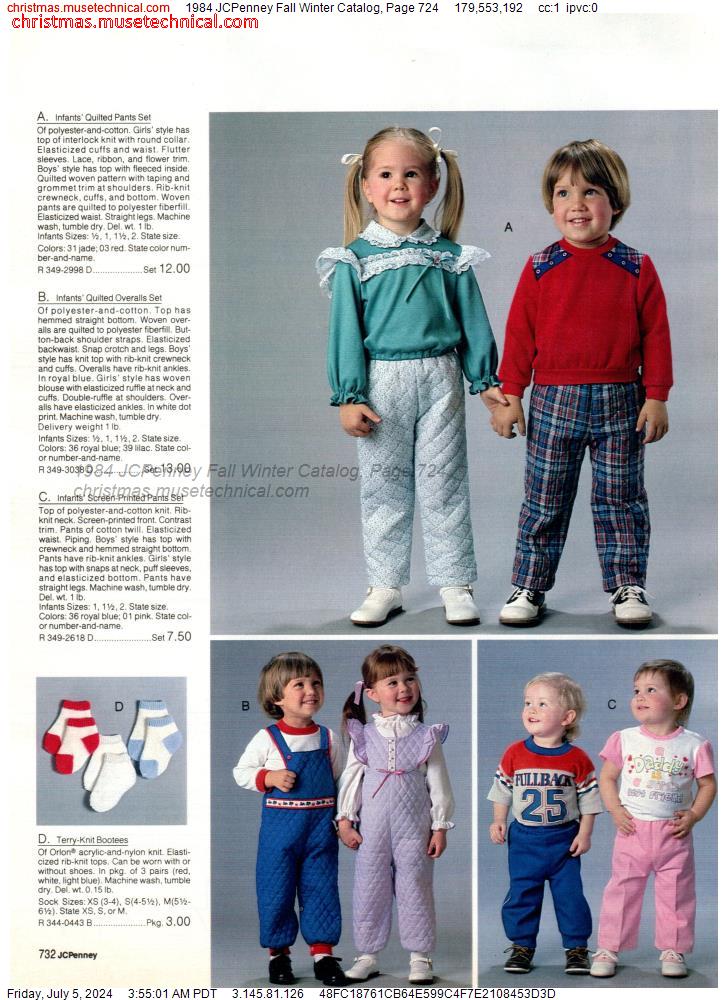 1984 JCPenney Fall Winter Catalog, Page 724