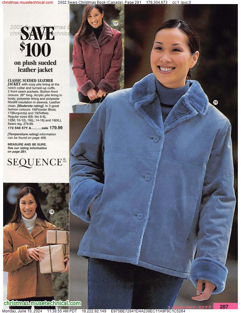 2002 Sears Christmas Book (Canada), Page 291