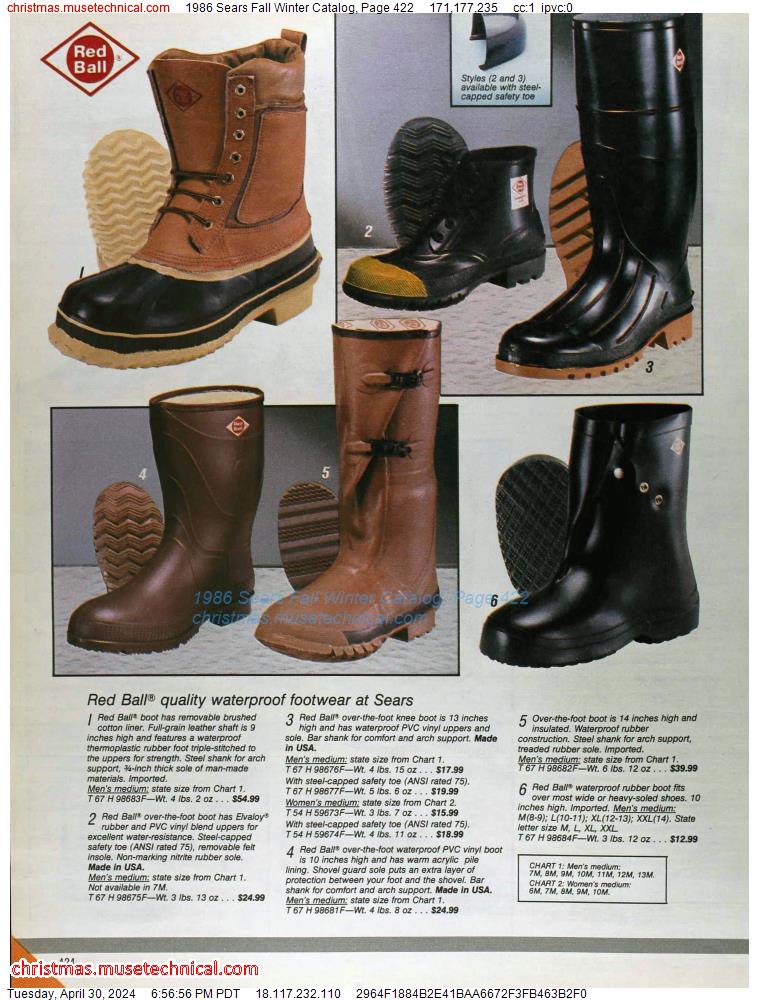 1986 Sears Fall Winter Catalog, Page 422