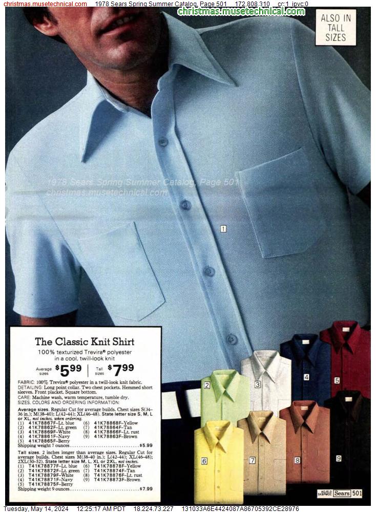1978 Sears Spring Summer Catalog, Page 501