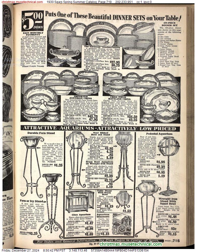 1930 Sears Spring Summer Catalog, Page 719