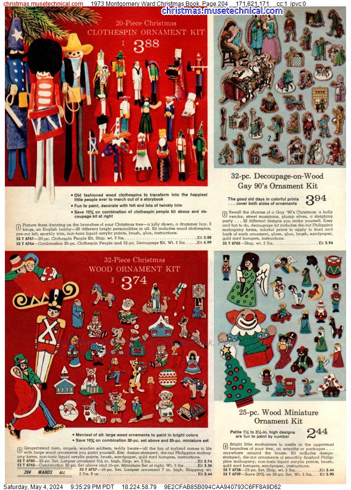 1973 Montgomery Ward Christmas Book, Page 204