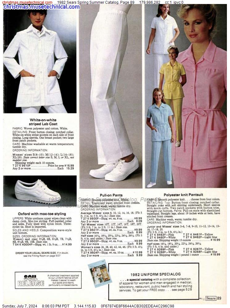 1982 Sears Spring Summer Catalog, Page 89