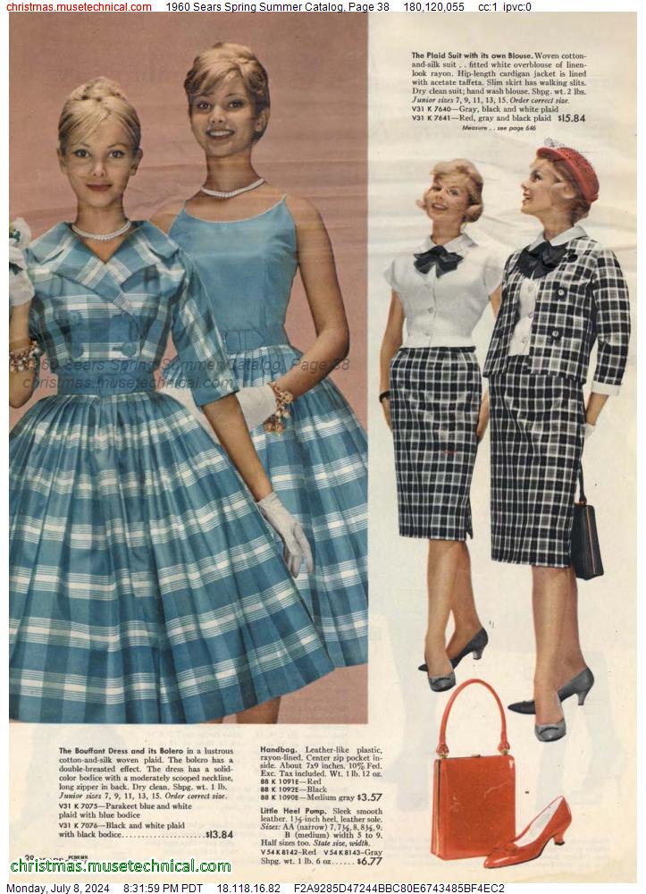 1960 Sears Spring Summer Catalog, Page 38