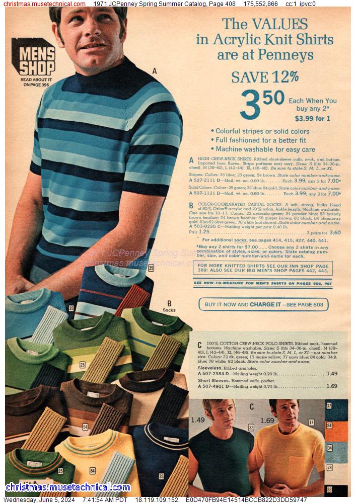 1971 JCPenney Spring Summer Catalog, Page 408