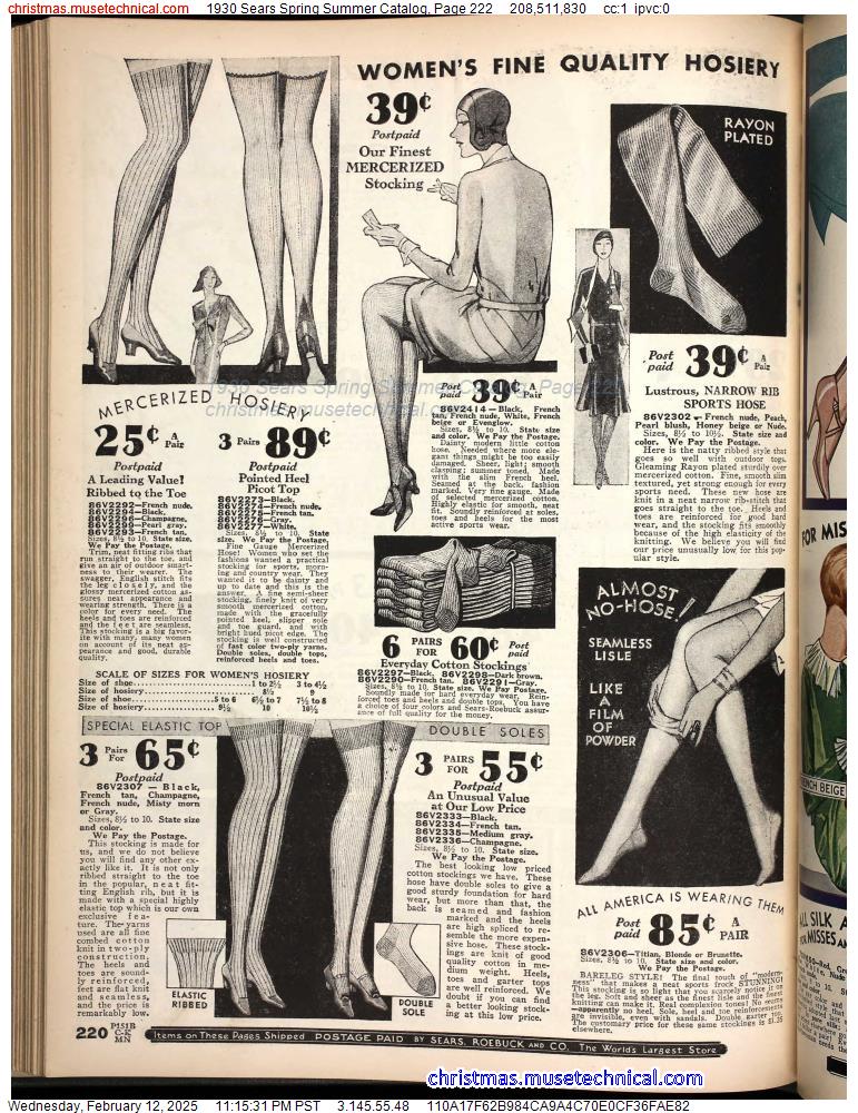 1930 Sears Spring Summer Catalog, Page 222