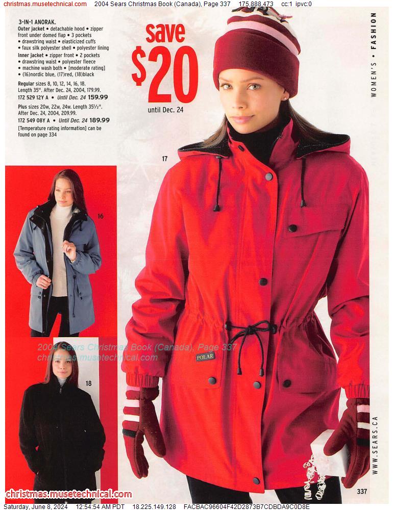 2004 Sears Christmas Book (Canada), Page 337