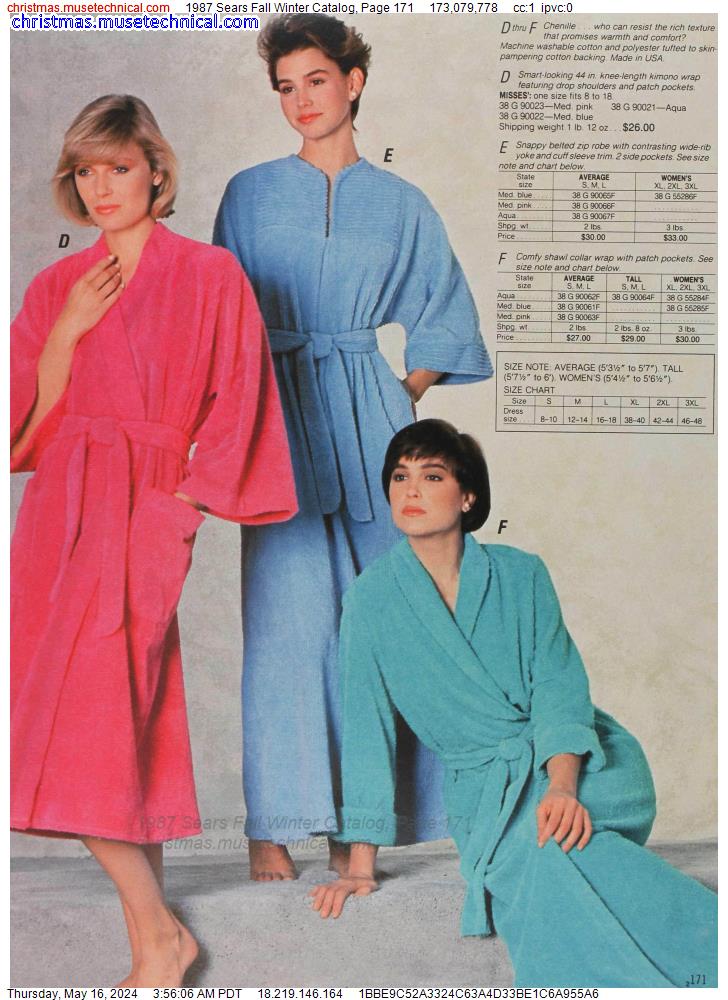 1987 Sears Fall Winter Catalog, Page 171