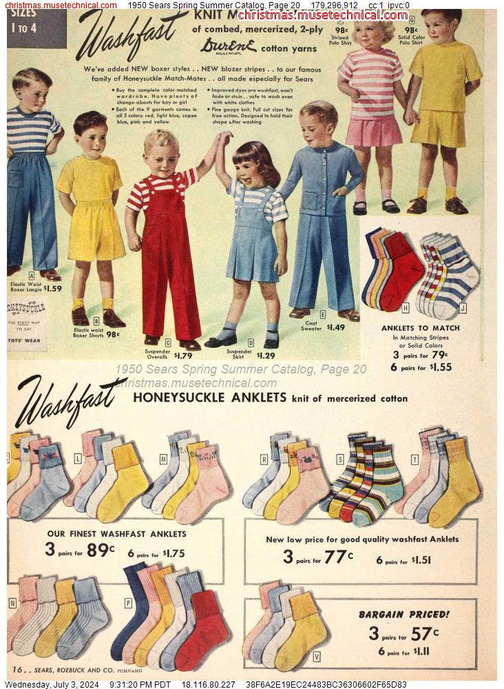 1950 Sears Spring Summer Catalog, Page 20