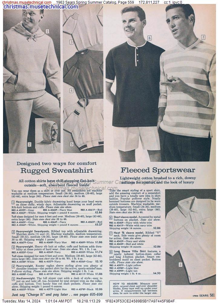1963 Sears Spring Summer Catalog, Page 559