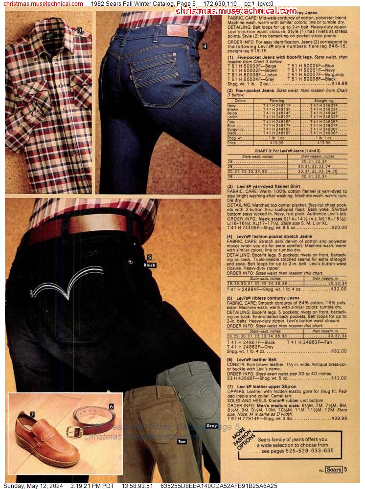 1982 Sears Fall Winter Catalog, Page 5