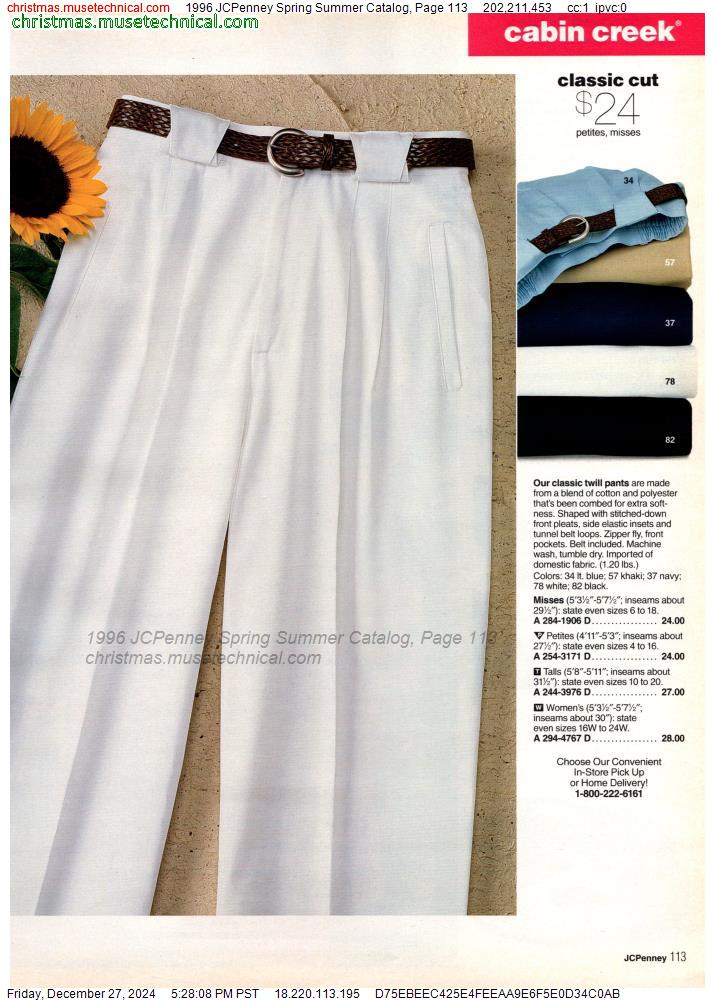 1996 JCPenney Spring Summer Catalog, Page 113