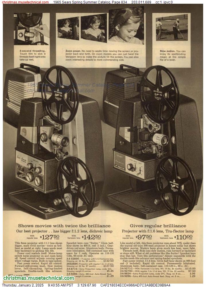 1965 Sears Spring Summer Catalog, Page 834