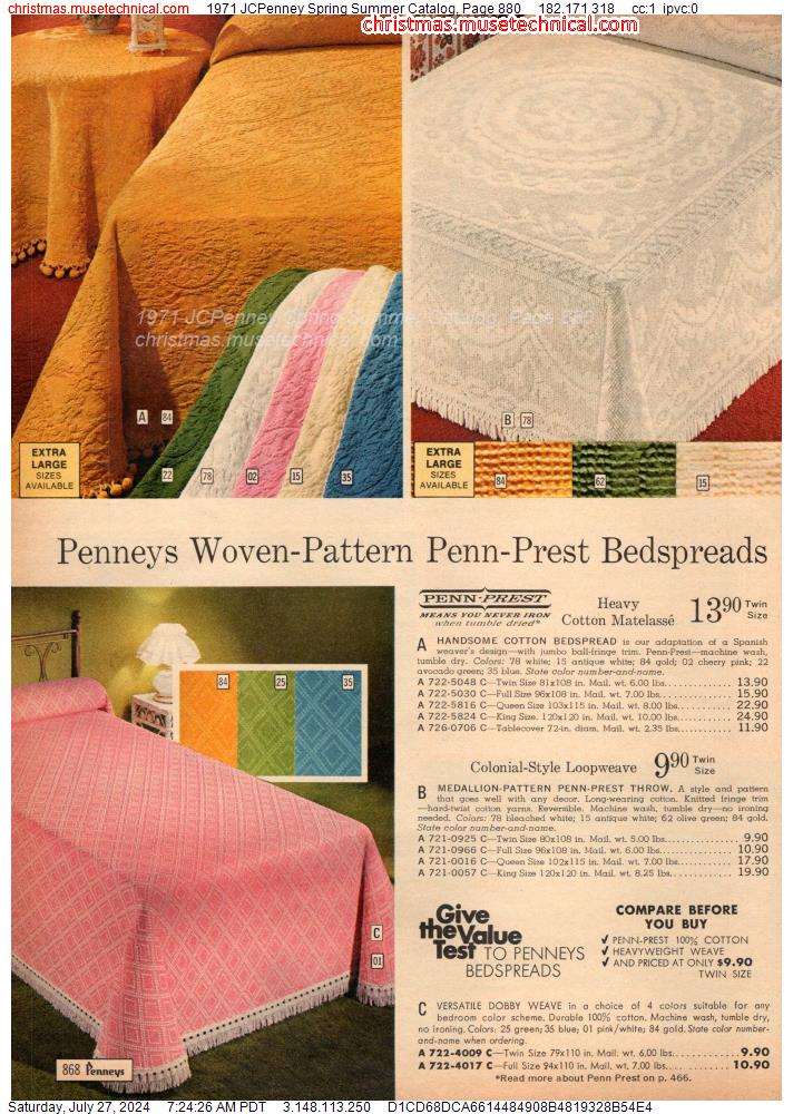 1971 JCPenney Spring Summer Catalog, Page 880