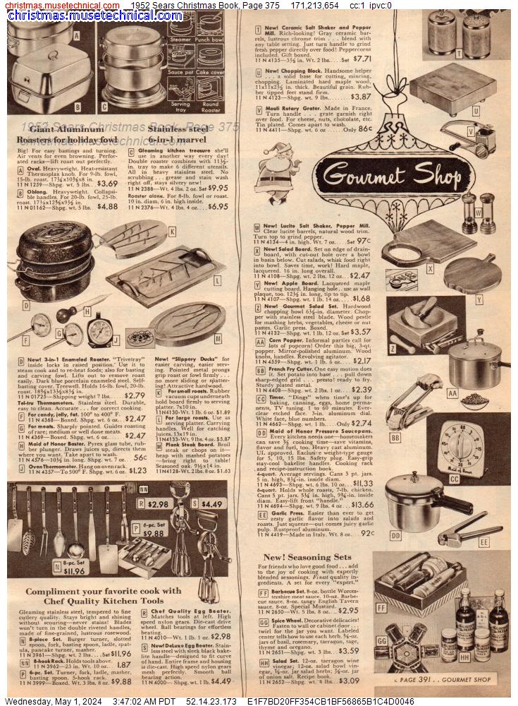 1952 Sears Christmas Book, Page 375