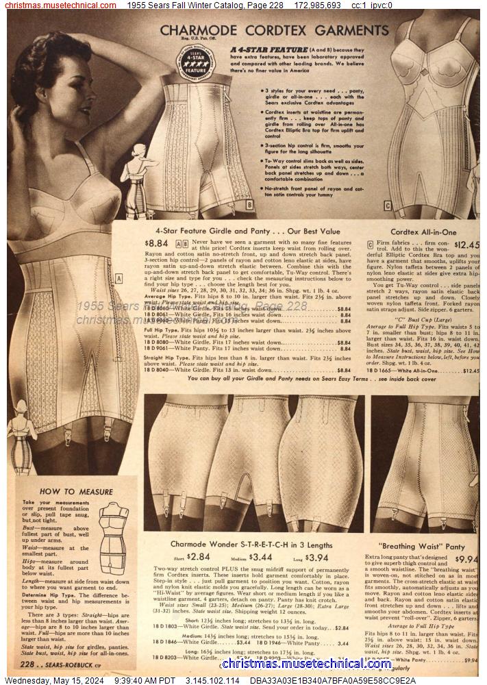 1955 Sears Fall Winter Catalog, Page 228