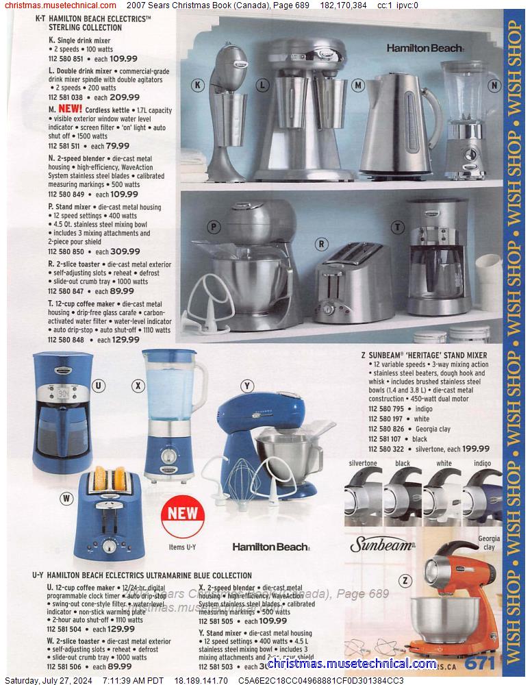2007 Sears Christmas Book (Canada), Page 689