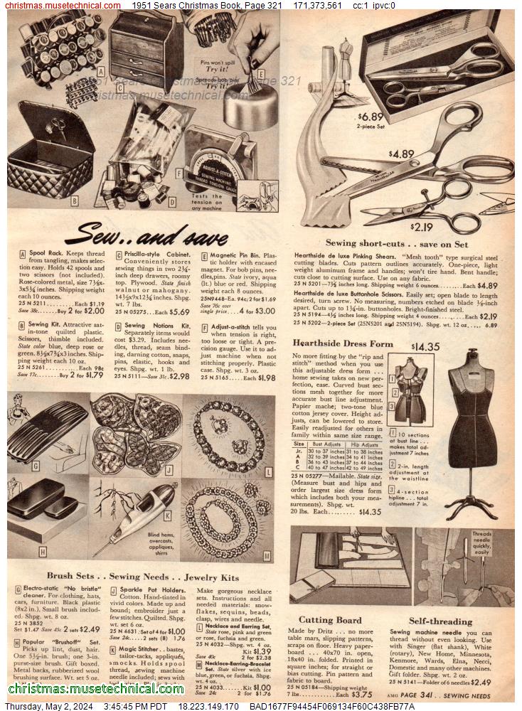 1951 Sears Christmas Book, Page 321