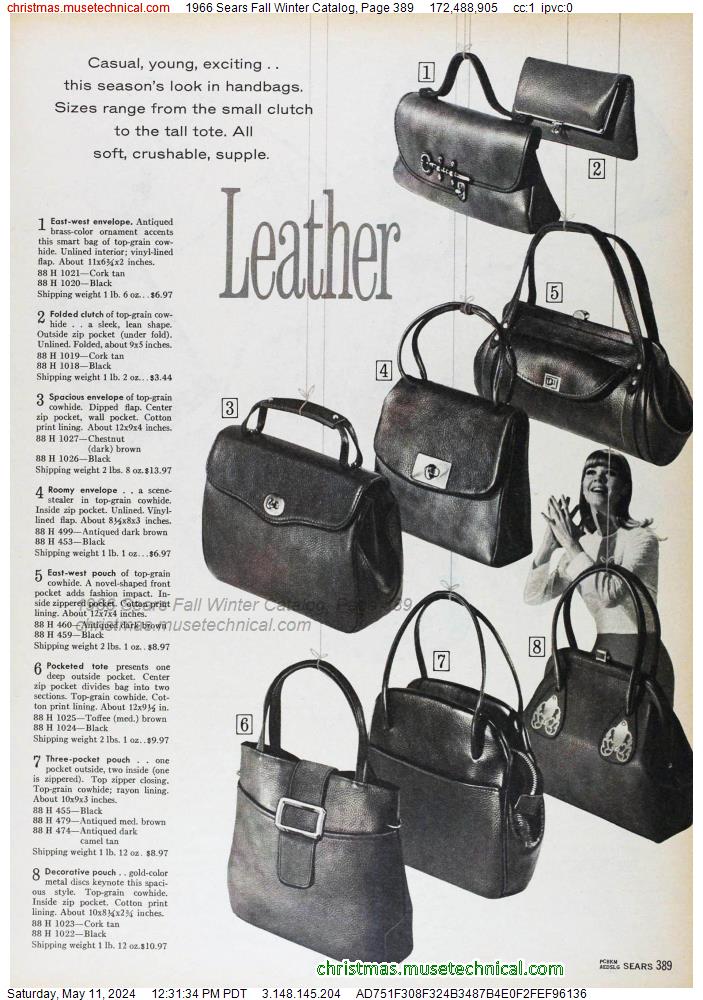 1966 Sears Fall Winter Catalog, Page 389
