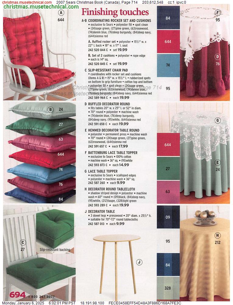 2007 Sears Christmas Book (Canada), Page 714