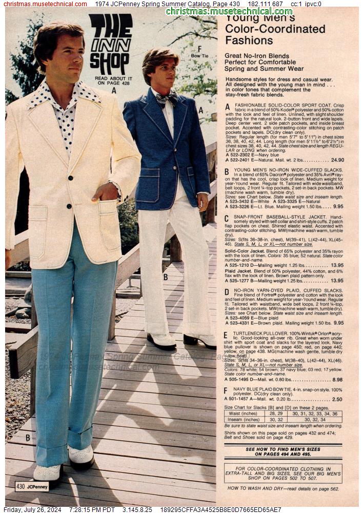1974 JCPenney Spring Summer Catalog, Page 430