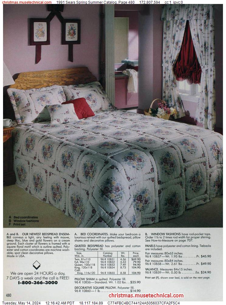 1991 Sears Spring Summer Catalog, Page 480