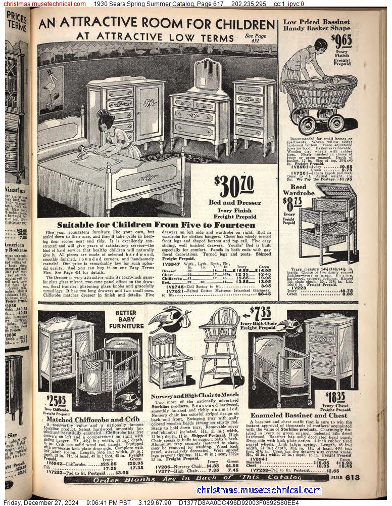 1930 Sears Spring Summer Catalog, Page 617