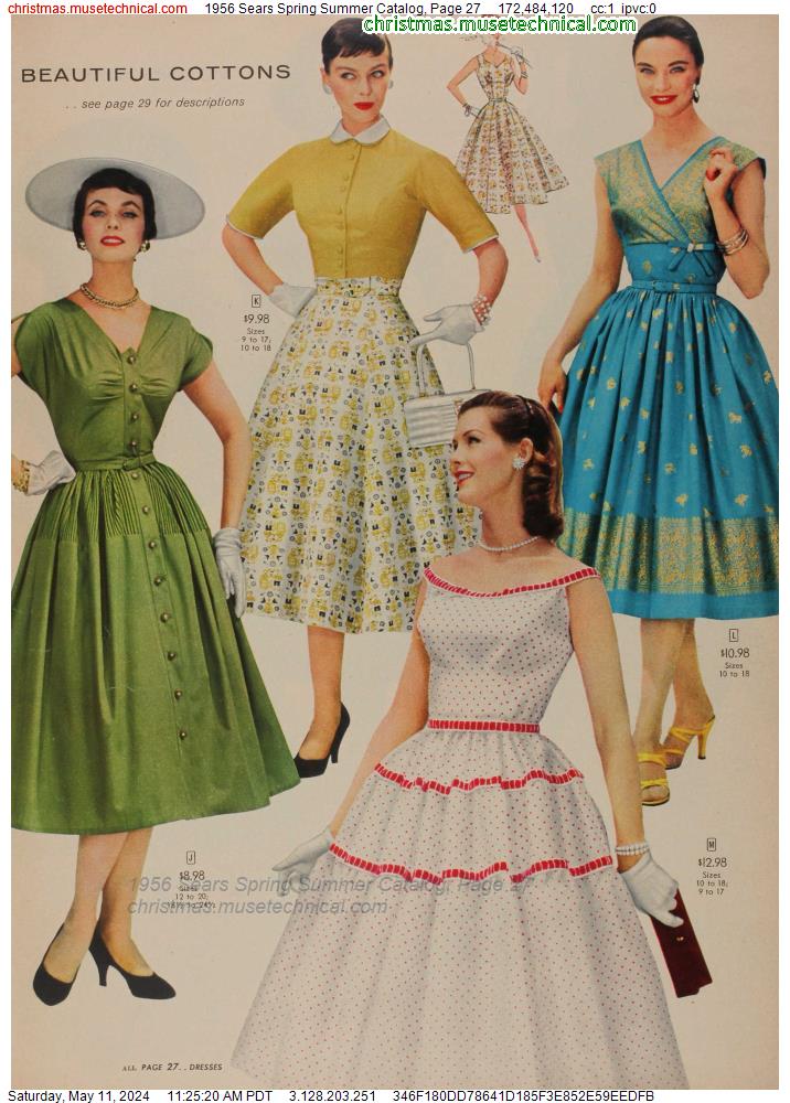 1956 Sears Spring Summer Catalog, Page 27