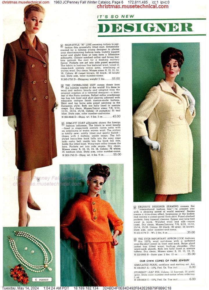 1963 JCPenney Fall Winter Catalog, Page 6