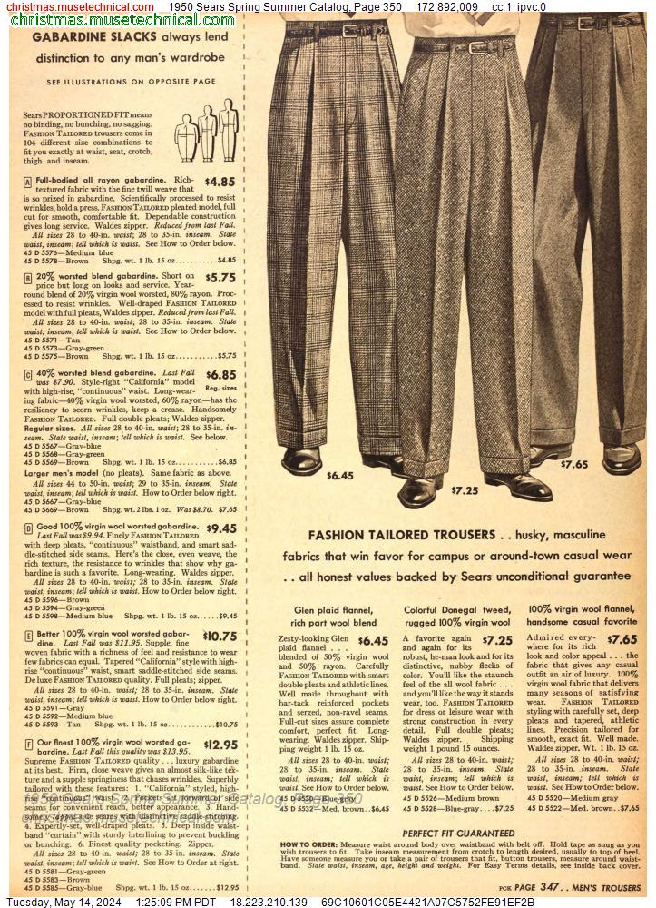 1950 Sears Spring Summer Catalog, Page 350