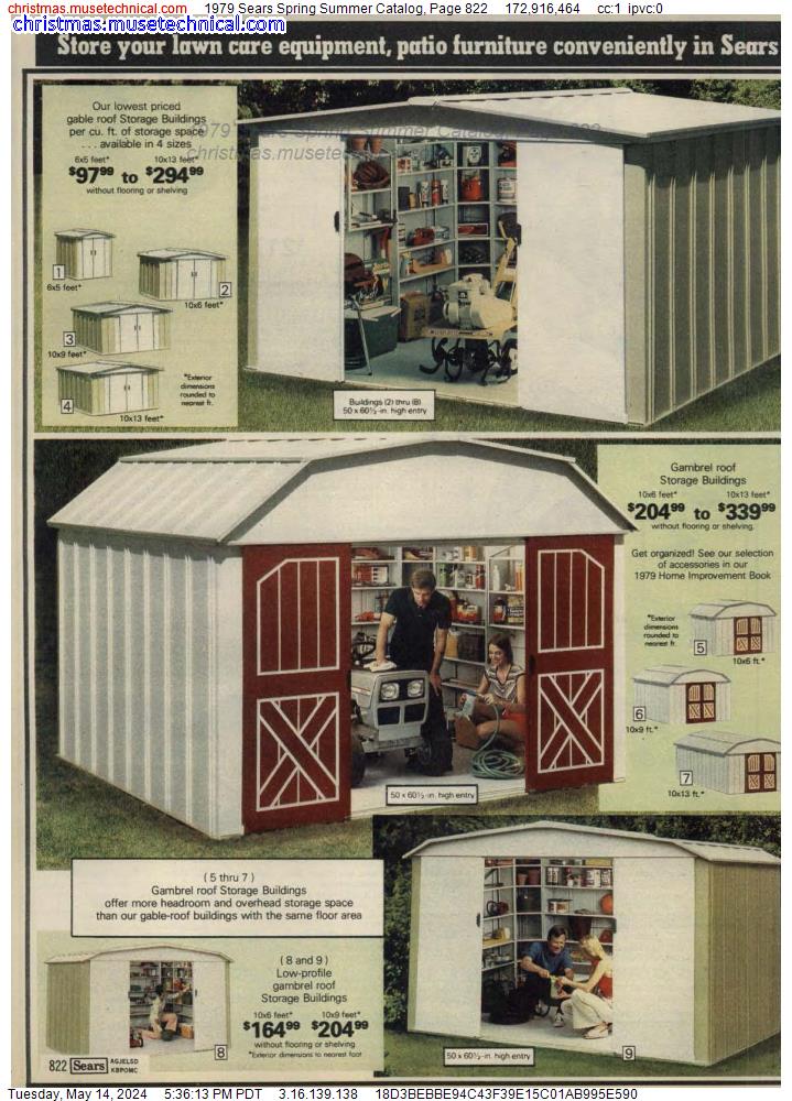 1979 Sears Spring Summer Catalog, Page 822