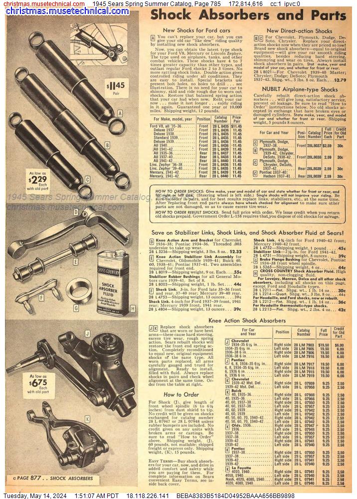 1945 Sears Spring Summer Catalog, Page 785