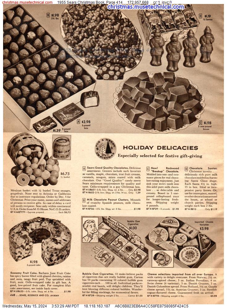 1955 Sears Christmas Book, Page 414