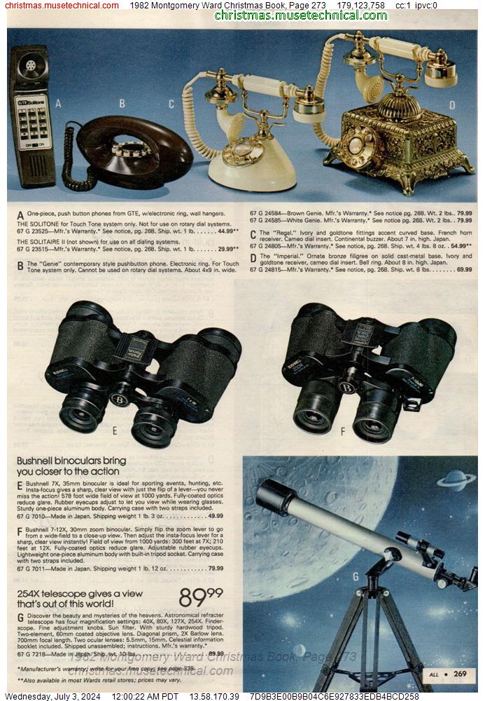1982 Montgomery Ward Christmas Book, Page 273