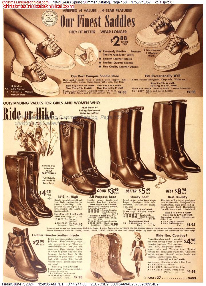 1941 Sears Spring Summer Catalog, Page 150