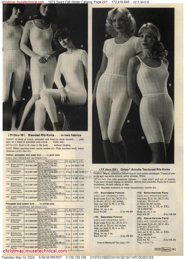 1979 Sears Fall Winter Catalog, Page 241