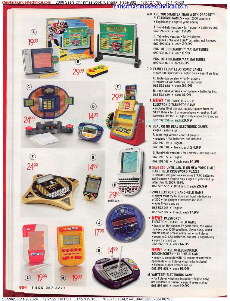 2008 Sears Christmas Book (Canada), Page 882